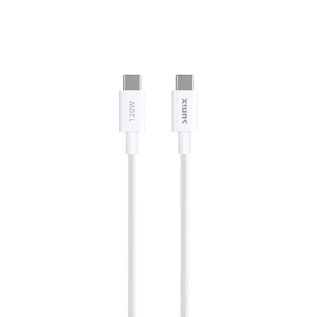 Sunix SC-220 120W Type-C to Type-C Hızlı Şarj-Data Kablosu
