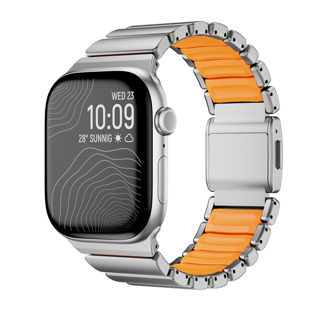Apple Watch 42mm Zore KRD-151 Metal Silikon Kordon