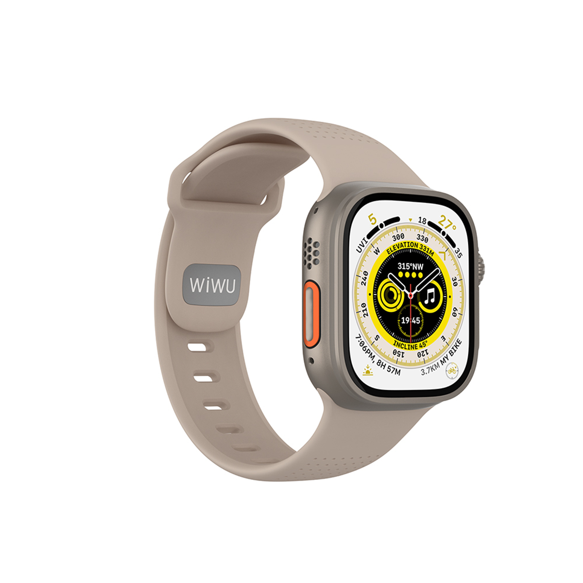 Apple Watch 7 45mm Wiwu Wi-WB0201 Comf Secur Serisi Silikon Kordon