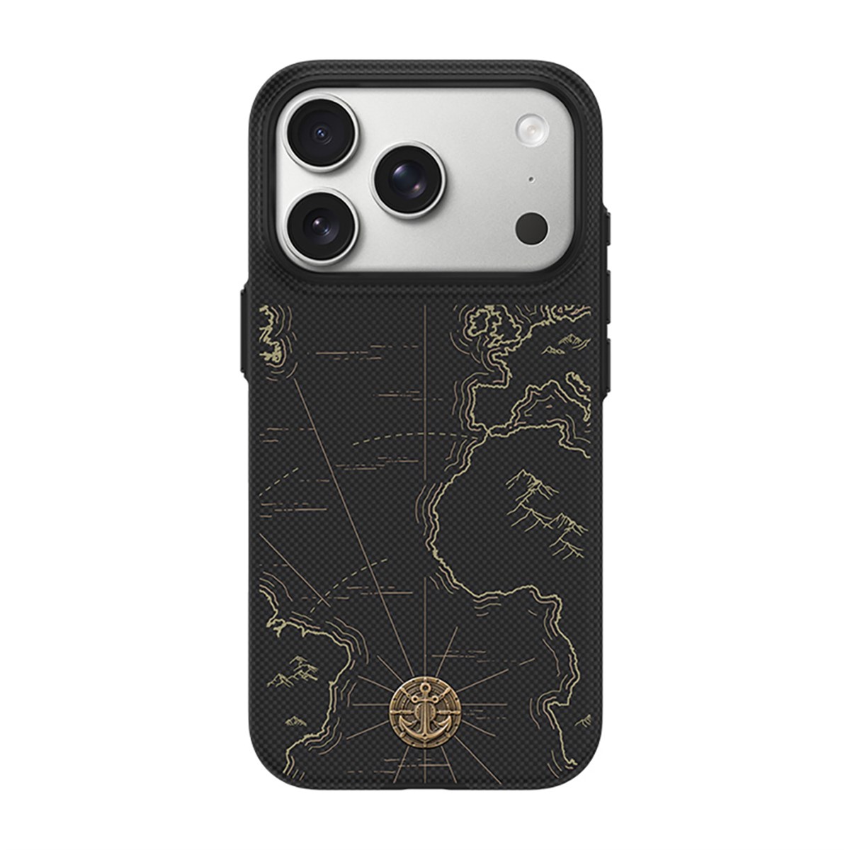 Apple iPhone 18 Pro Max Kılıf M-safe Şarj Özellikli Karbon Fiber Tasarımlı Benks ArmorEdge Air Navigator Kevlar Kapak
