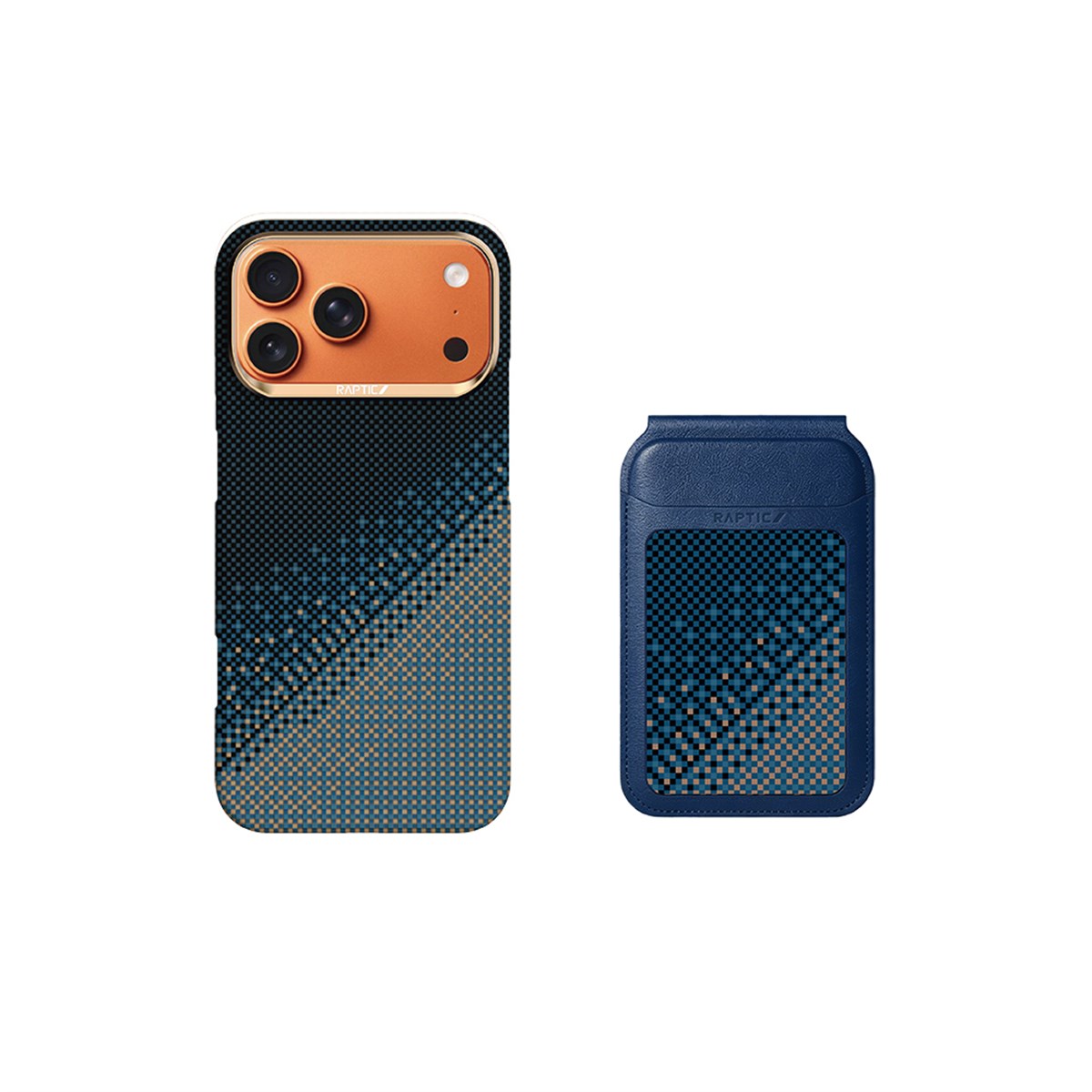 Apple iPhone 18 Pro Max Kılıf Raptic 2in1 Bundle Kit Aramid Skin Serenity Serisi Kartlık ve Karbon Kapak