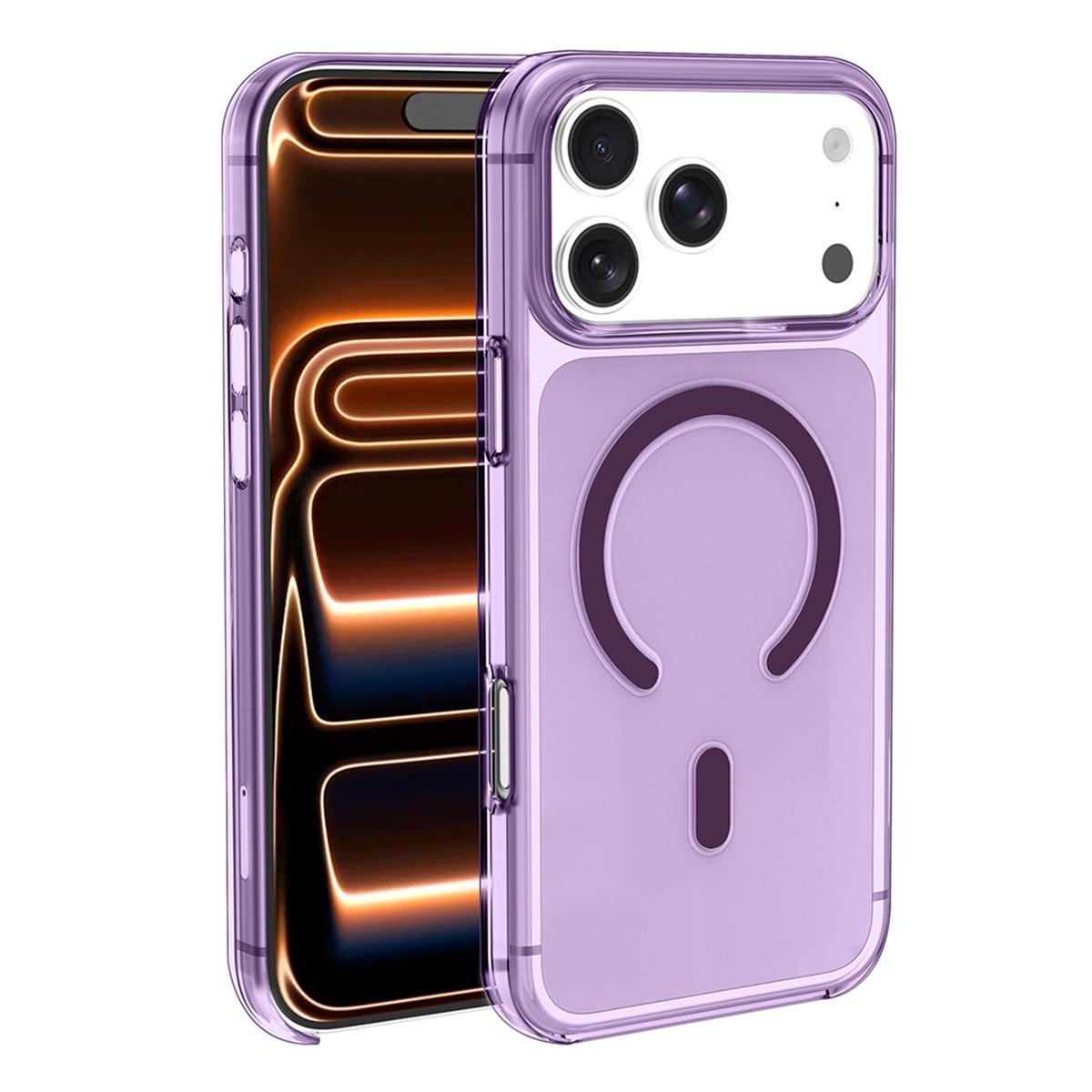 Apple iPhone 18 Pro Max Kılıf Zore M-safe Şarj Özellikli Şeffaf Kamera Çerçeveli Porto Kapak