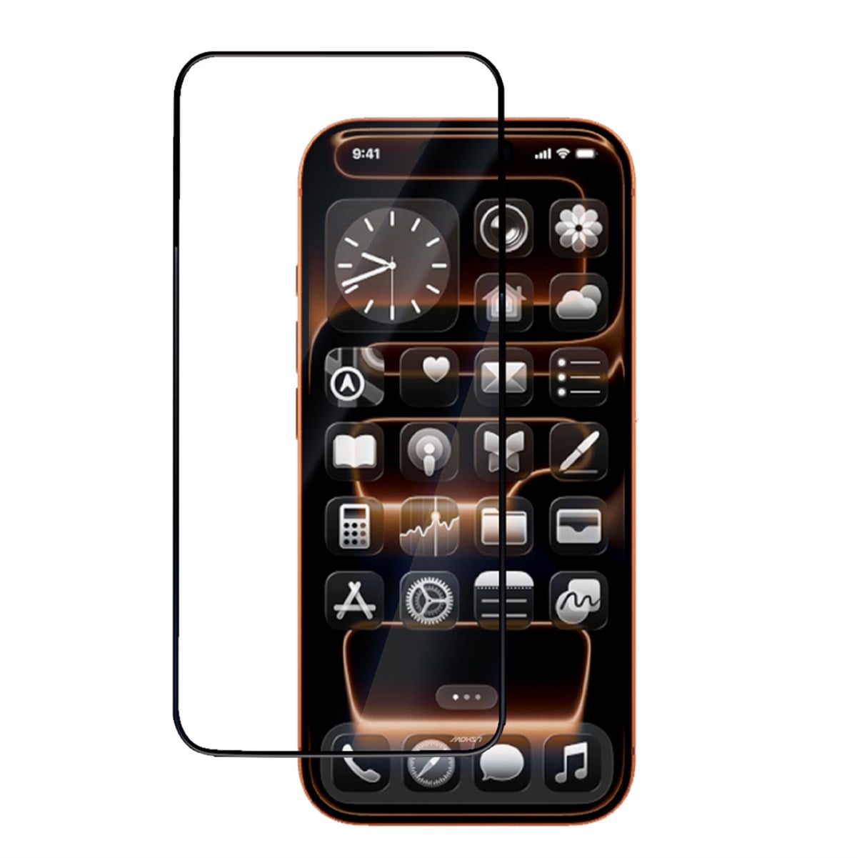 Apple iPhone 18 Pro Mohseven M6 HD Temperli Cam Ekran Koruyucu + Kolay Uygulama Aparatı