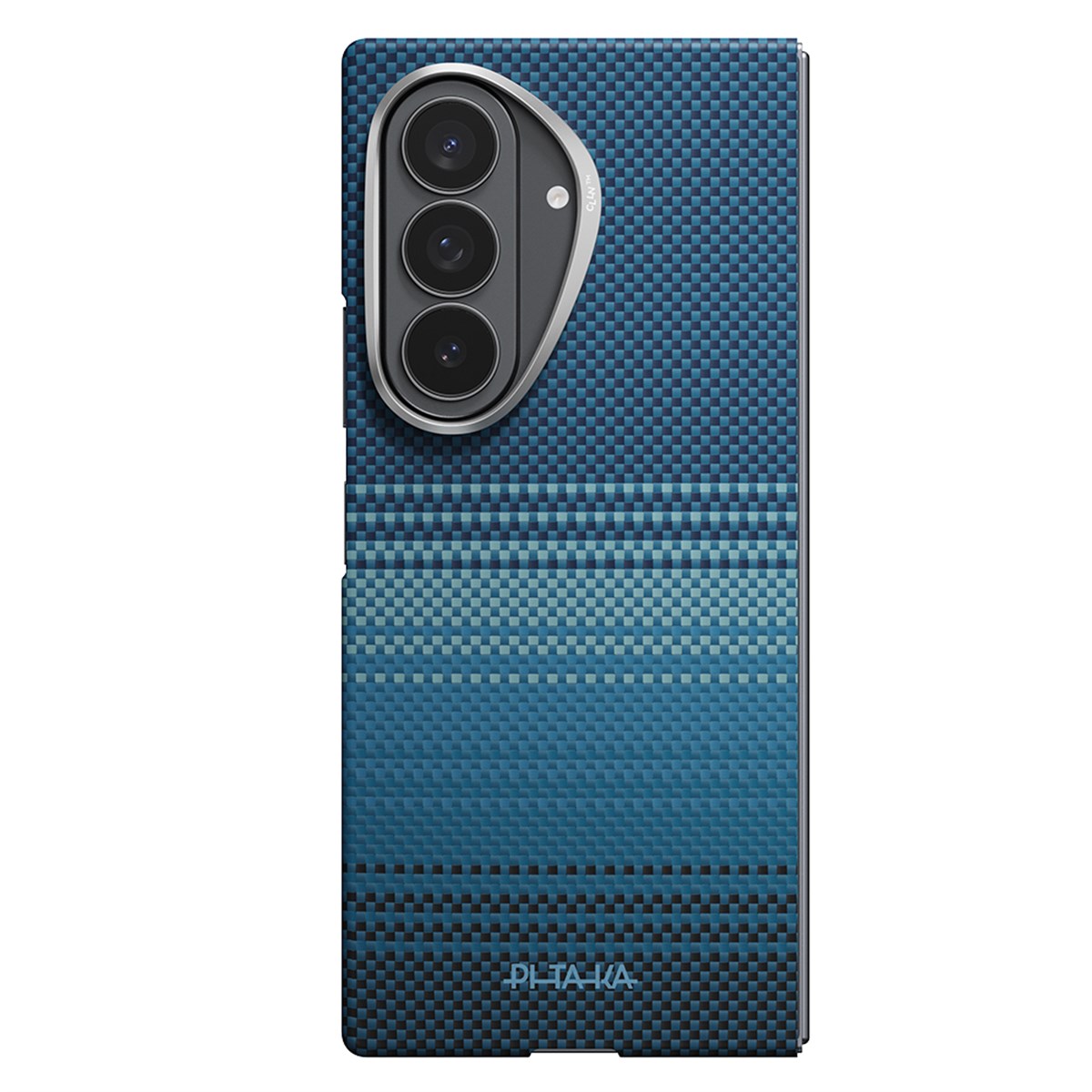 Galaxy Z Fold 8 Ultra Kılıf M-safe Şarj Özellikli Aramid Karbon Fiber Pitaka Tactile Woven Sunset-Moonrise Serisi Kapak