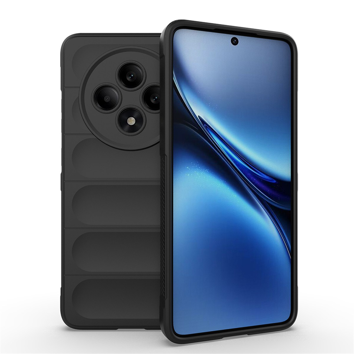 Oppo Reno 11FS Kılıf Esnek TPU Oyuklu Arka Yüzey Tasarımlı Zore Etnik Silikon Kapak