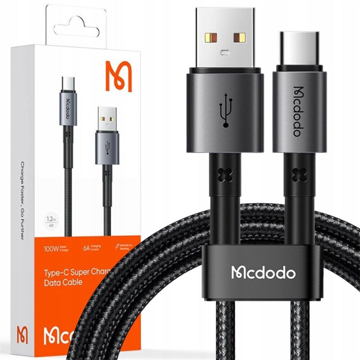 Mcdodo CA-3590 100W 6A USB To Type-c 1.2m Hızlı Şarj ve Data Kablosu