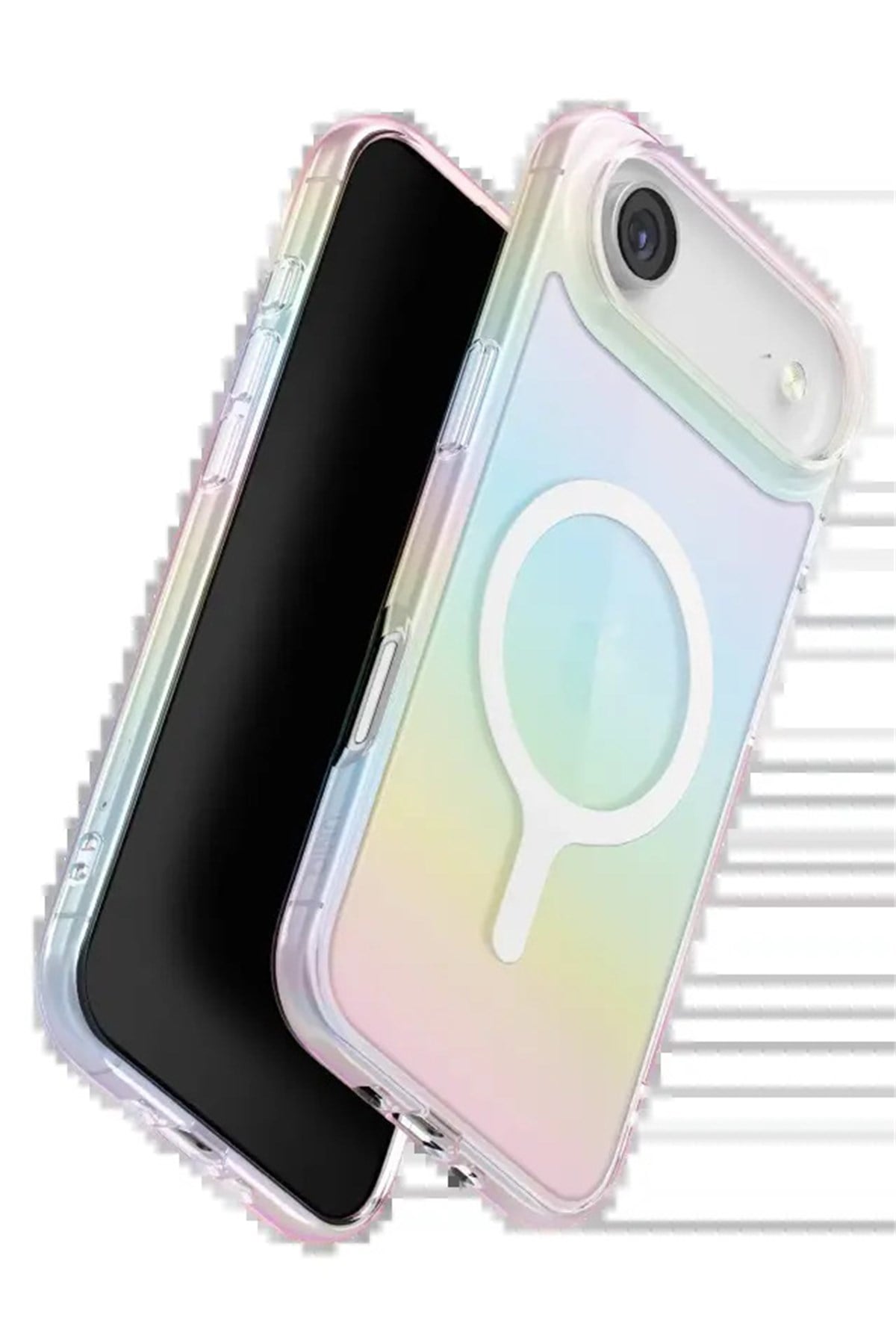 Apple iPhone 17 Air Uniq Iridescia Magsafe Hologram Yansımalı Kılıf