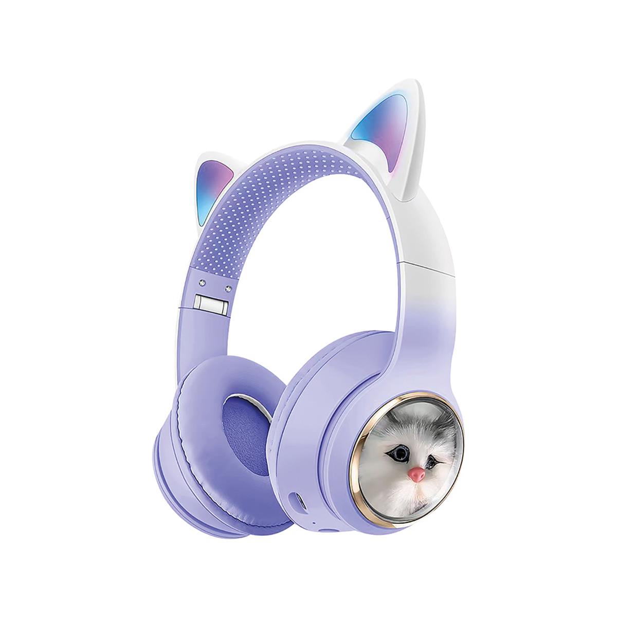 Sunix BLT-45 Kablosuz Işıklı Kedi Tasarımlı Bluetooth Kulaklık