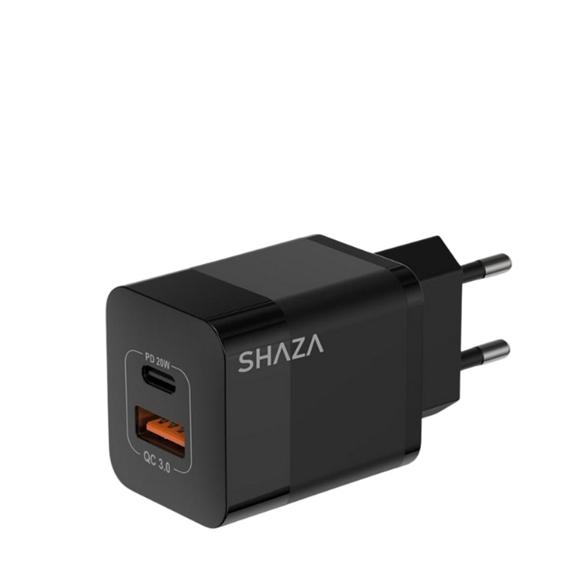 SHAZA Çift Çıkışlı Usb QC3.0& Type-C PD Gan 20W Şarj Adaptörü