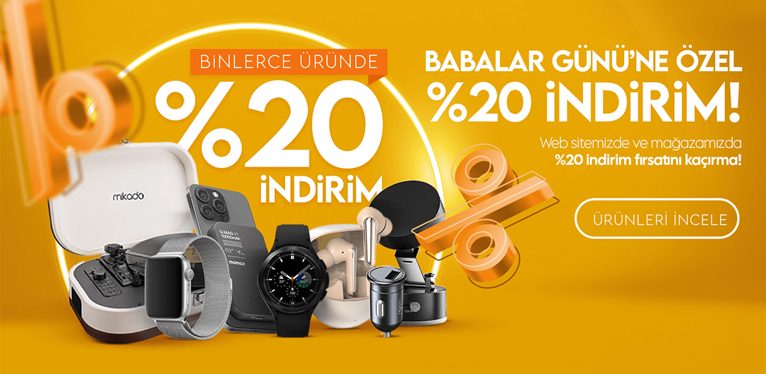Babalar Günü'ne Özel %20 İndirim