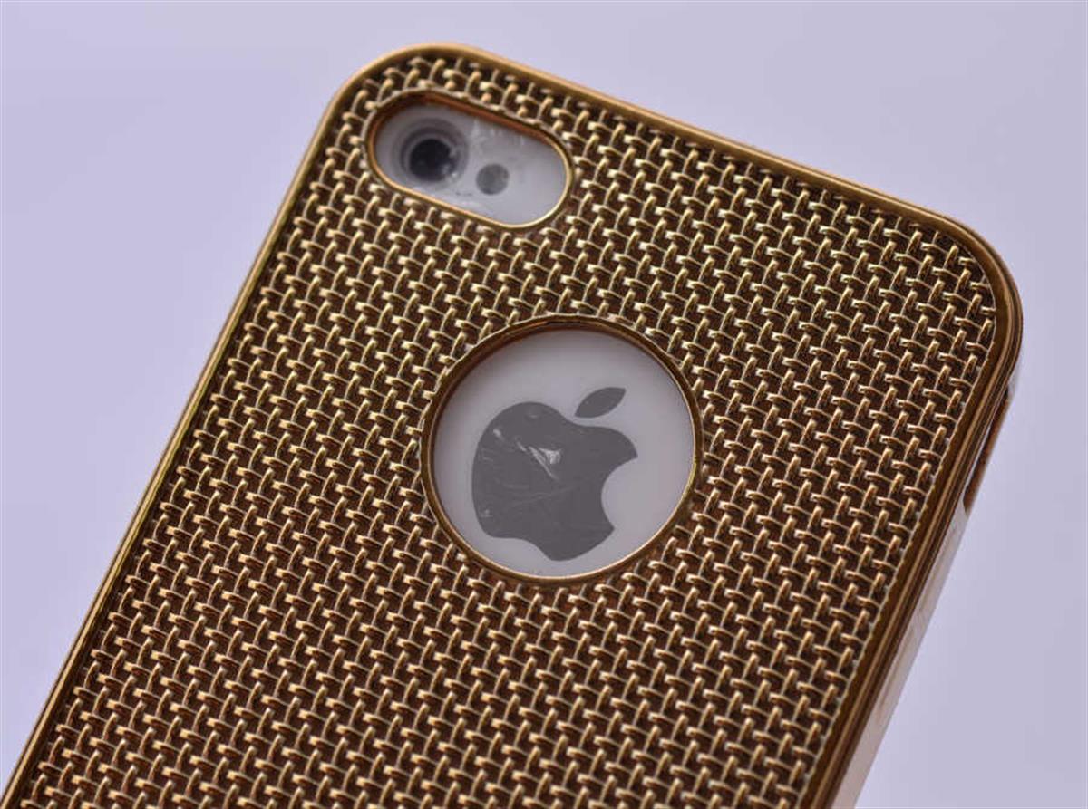Apple iPhone 4S Kılıf Zore Hasırlı Silikon | Mobicaps