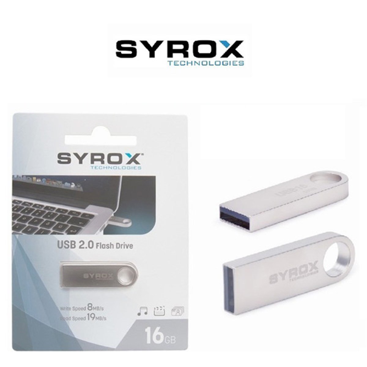 Syrox 16 Gb Metal Flash Bellek | Mobicaps
