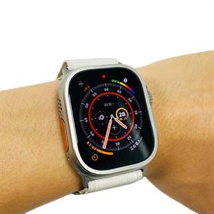 Apple Watch Ultra 49mm Zore Metal Çerçeveli Ekran Koruyucu