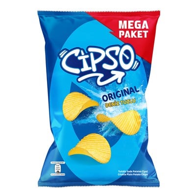 Cipso Tırtıklı Sade Patates Cipsi Original Mega 
