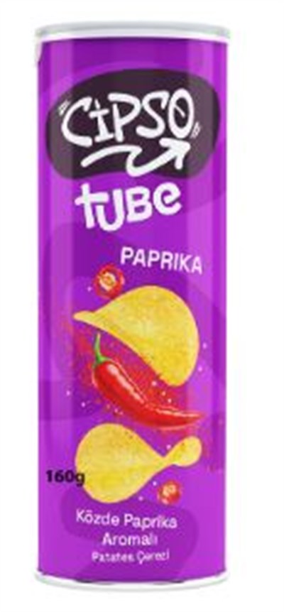 Cipso Tube Paprika Aromalı Patates Cipsi 160gr