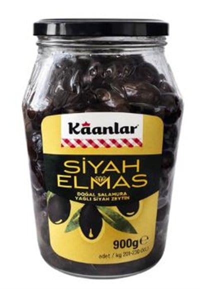 Kaanlar Siyah Elmas Zeytin 900 gr