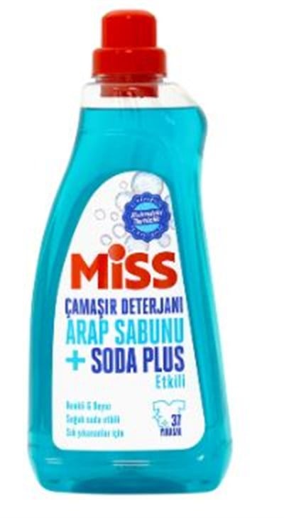 Miss Sıvı Çamaşır Deterjanı Arap Sabunu + Soda Etkili 1500ml
