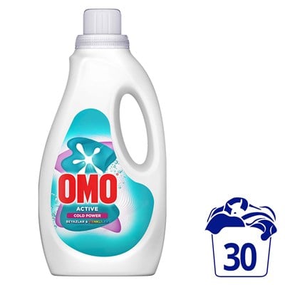 Omo Active Cold Power Beyazlar ve Renkliler için Sıvı Deterjan 1500 ml