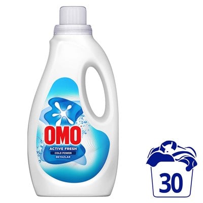 Omo Active Fresh Cold Power Beyazlar İçin Sıvı Deterjan 1500 ml