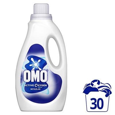 Omo Sıvı Deterjan Active Oxy Beyazlar 1500ml