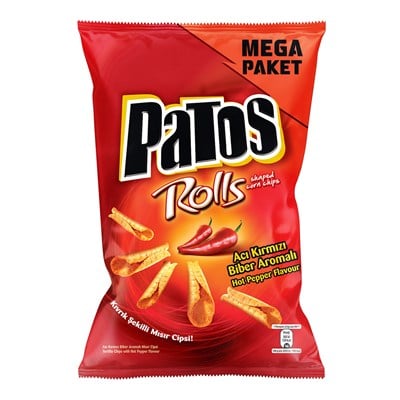 Patos Rolls Acı Mısır Cipsi Mega 