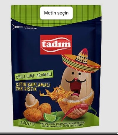 Tadım Chılı Lıme Aromalı  Çıtır Kaplamalı Yer Fıstık 140gr