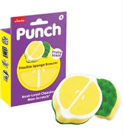 Vileda Punch Limon Kokulu Çizmez Sünger