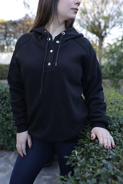 Siyah Oversize Sweatshirt