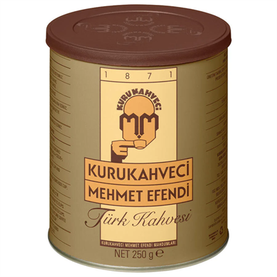 Kurukahveci Mehmet Efendi Türk Kahvesi Teneke Kutu 250 g