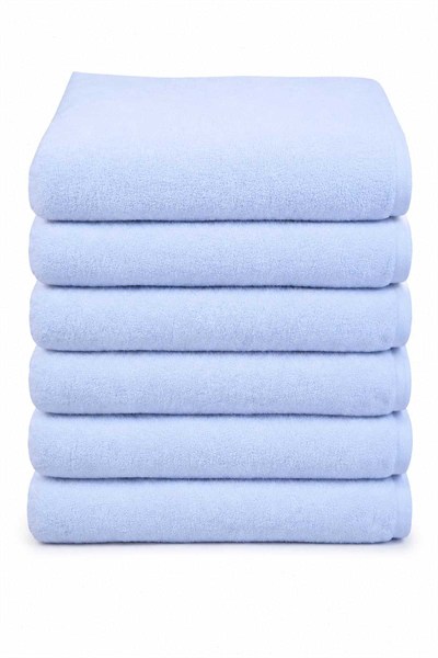 6 lı Otel El Yüz Havlusu Pamuklu Beyaz 50x85 Cm Newcotton