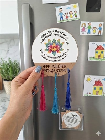 KİŞİYE ÖZE OLUMLAMA MAGNET MUTLU OLMAYI HAKEDİYORUM