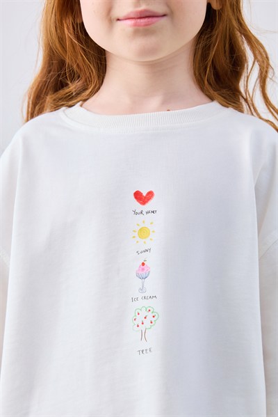 Sweet Mood Baskılı Tshirt