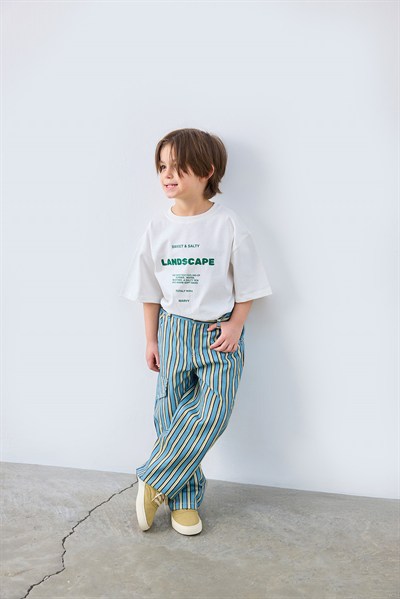 Walker Çizgili Gabardin Pantolon