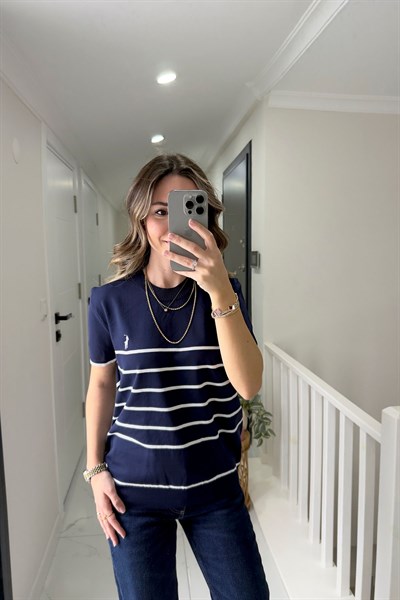 ÇİZGİLİ TRİKO T-SHİRT - LACİ