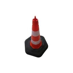 50 cm Ağırlıklı Turuncu Trafik Konisi