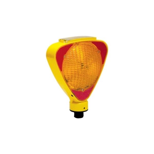Solar Flaşörlü Üçgen Sarı Uyarı Lambası