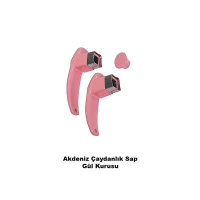 Çaydanlık Sapı Set Kare Gül Kurusu