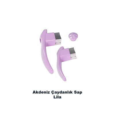 Çaydanlık Sapı Set Kare Lila