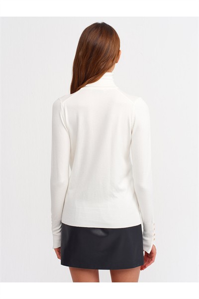 1268 Balıkçı Yaka Kazak-Ekru