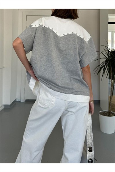 Kadın Beyaz Twst Model Premium Örme Garnili Tasarım Yelek