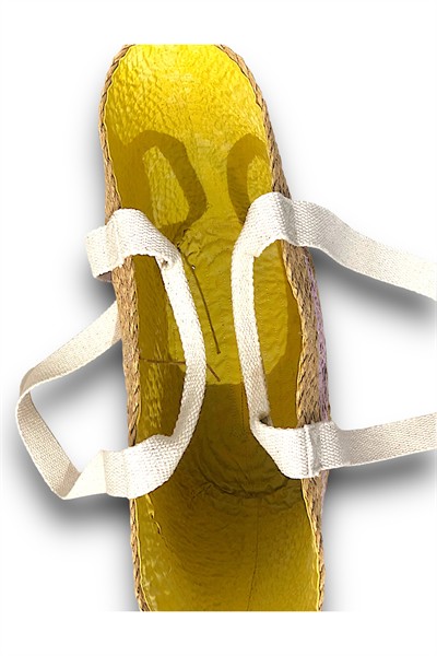 Kadın Mor Renk Detaylı Jüt Örgü Model Dokuma %100 Organik El ve Omuz Astarlı Hasır Çanta