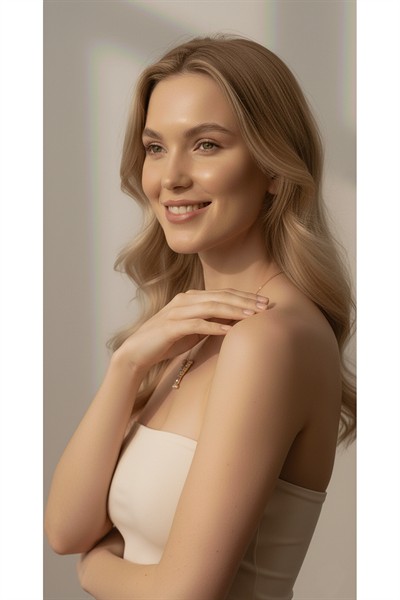 Kadın Premium Rodyum Kaplama Kararmaz Kuyumcu İşçilik Zirkon Taşlı Vip Taşlı Y Harf Kolye