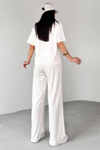 Kadın Siyah Premium Modal Kumaş Bisiklet Yaka Kısa Kol Basic Takım