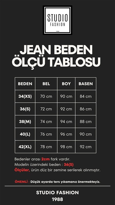 Kadın Siyah Premium Seri Kot Pantolon Pamuk Yüksek Bel Boyfit Orj Marka Jean