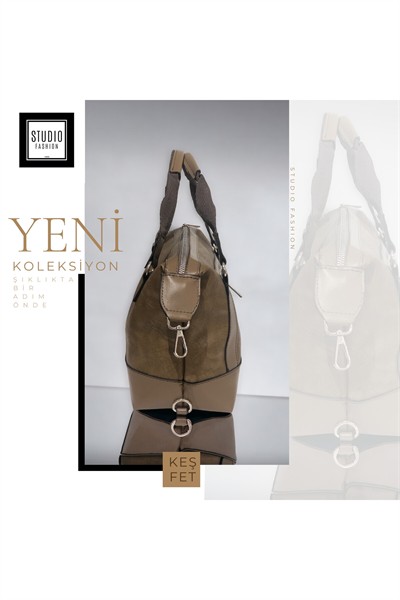 Kadın Siyah Yumuşak Deri Kullanışlı Ayarlanabilir Askılı El ve Omuz Çantası