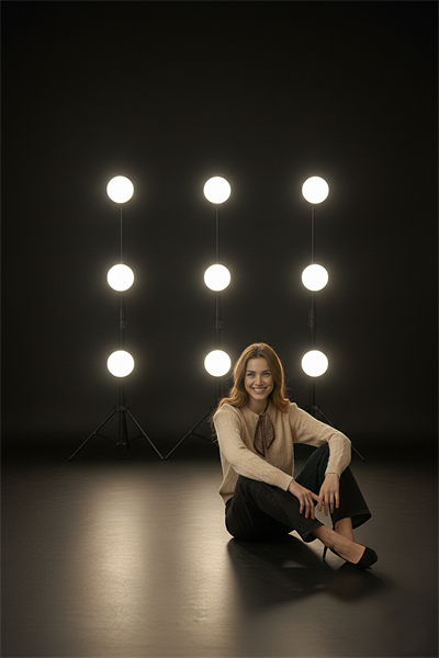 Kadın Vanilya Fular Detaylı Örgü Hırka