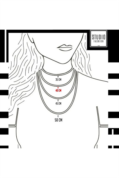 Kararmaz Kuyumcu İşçilik Vip Çelik Premium Rodyum Kaplama Mine Göz Nazar Boncuğu Tasarım Kolye