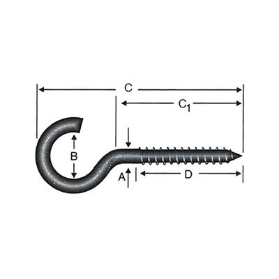 21x100 Piton Askı Kancası