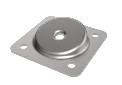 50x50 mm M8 Zigon Sehpa Ayak Bağlantı Sacı Dereceli Metal Aparat