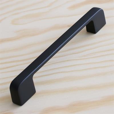 Arel 128 mm Siyah Kulp Mobilya Dolap Çekmece Vestiyer Kulpları